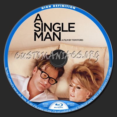 A Single Man blu-ray label