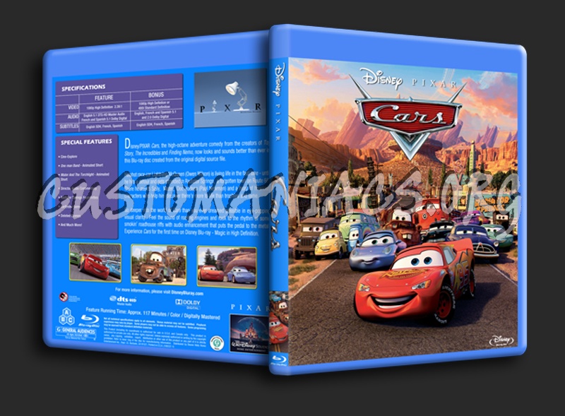 Cars blu-ray cover