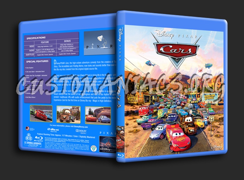 Cars blu-ray cover