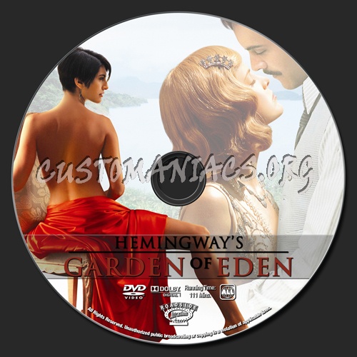 Hemingway's Garden of Eden dvd label