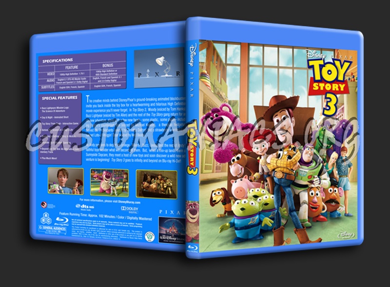 Toy Story 3 blu-ray cover