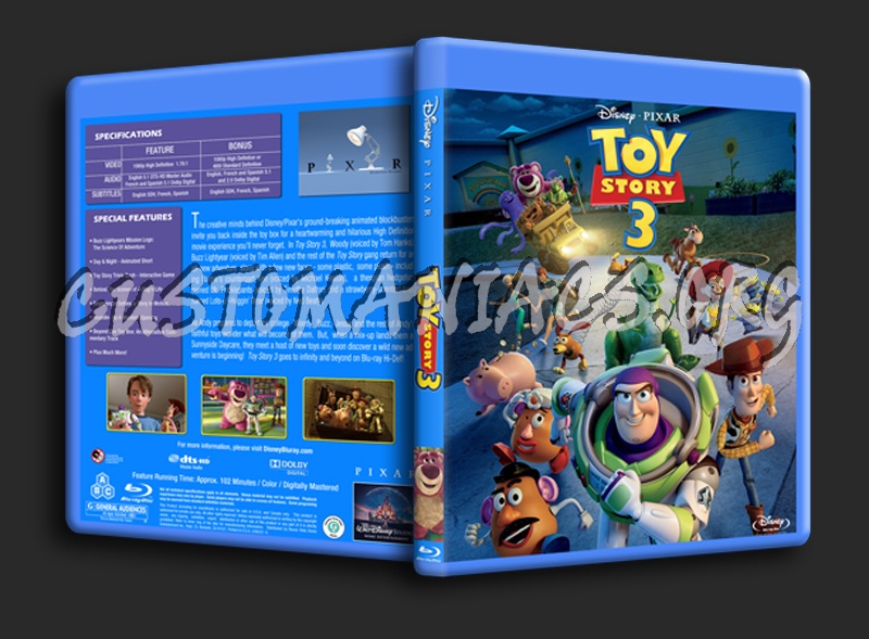 Toy Story 3 blu-ray cover