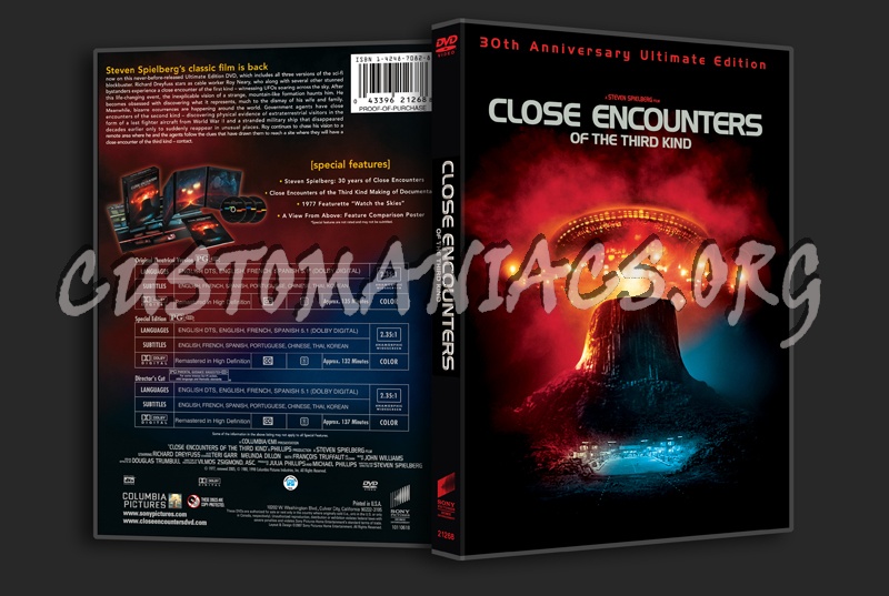 Close Encounters of the Third Kind dvd cover