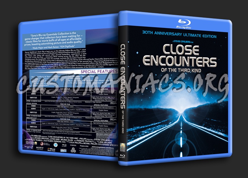 Close Encounters of the Third Kind blu-ray cover