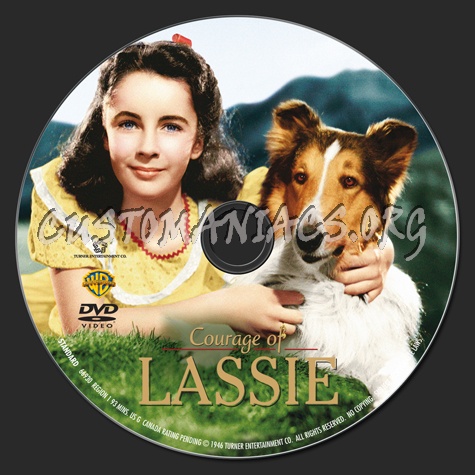 Courage of Lassie dvd label