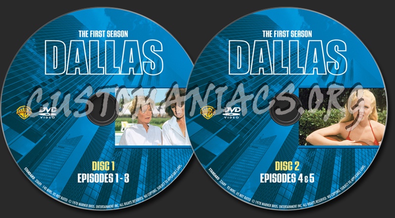 Dallas Season 1 dvd label