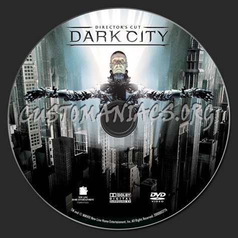 Dark City dvd label