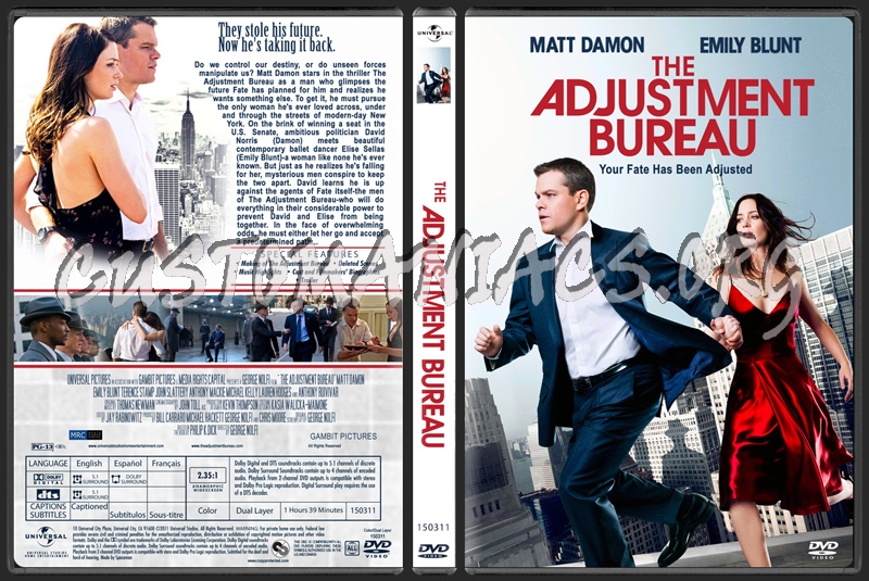 The Adjustment Bureau dvd cover