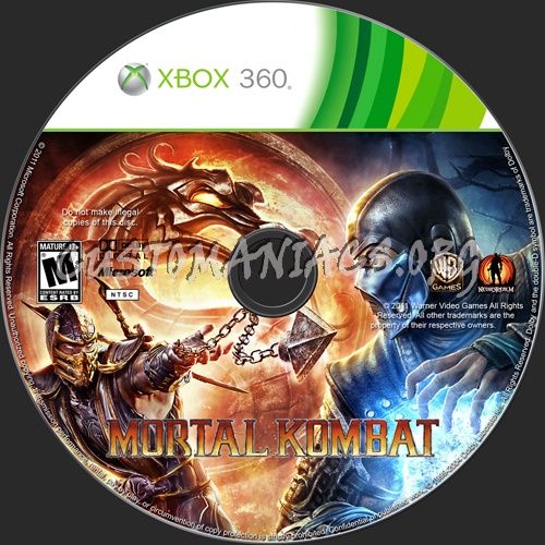 Mortal Kombat dvd label