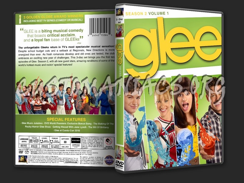 Glee Season 2 Volume 1 dvd cover