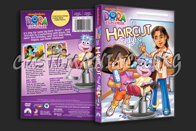 Dora the Explorer It's Haircut Day dvd cover