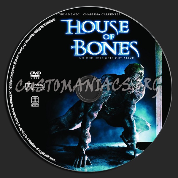 House Of Bones dvd label
