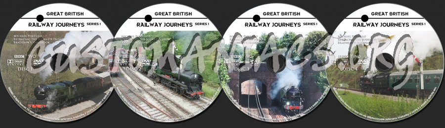 Great British Railway Journeys Series 1 dvd label