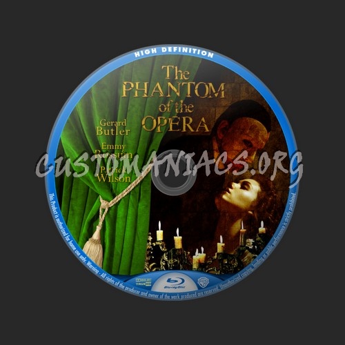 The Phantom of the Opera blu-ray label