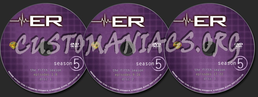 ER Season 5 dvd label