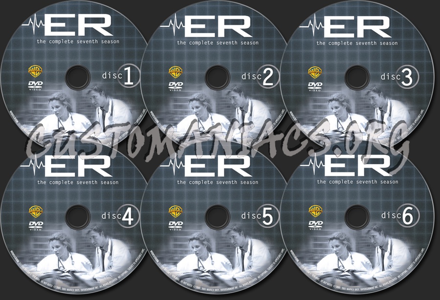 ER Season 7 dvd label