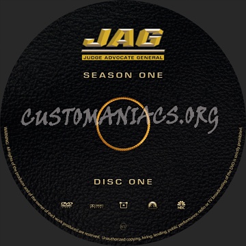 JAG - Judge Advocate General dvd label