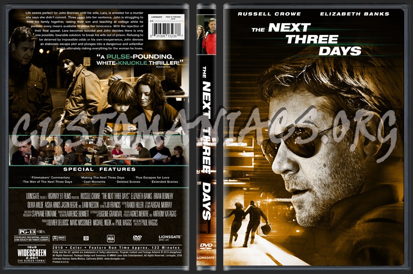 The Next Three Days dvd cover