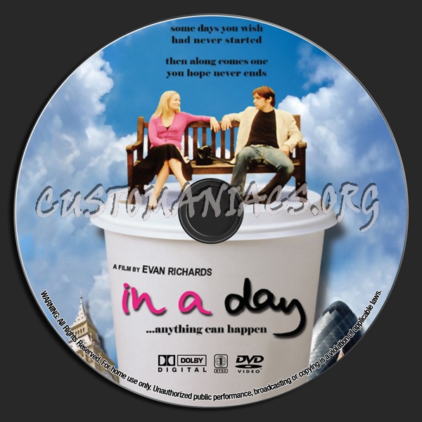 In A Day dvd label