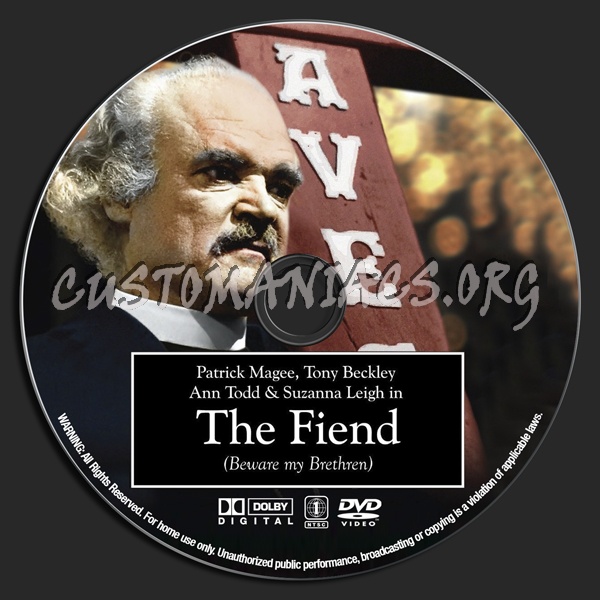 The Fiend dvd label