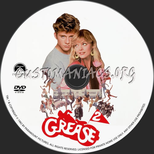 Grease 2 dvd label