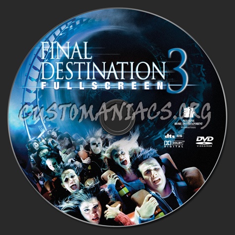 Final Destination 3 dvd label