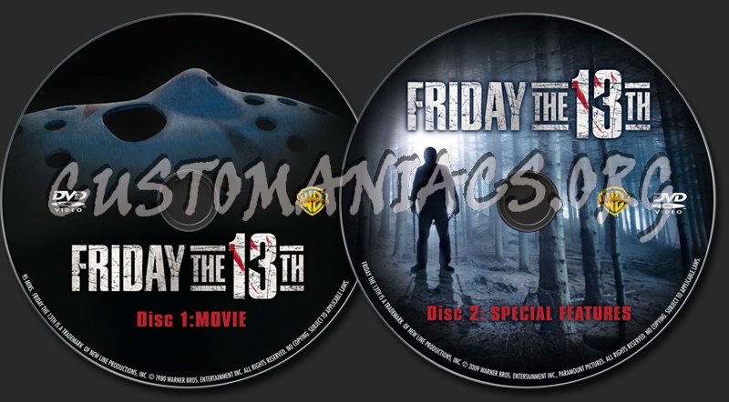 Friday the 13th dvd label