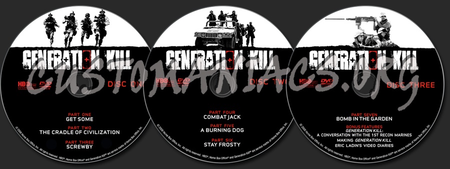 Generation Kill dvd label