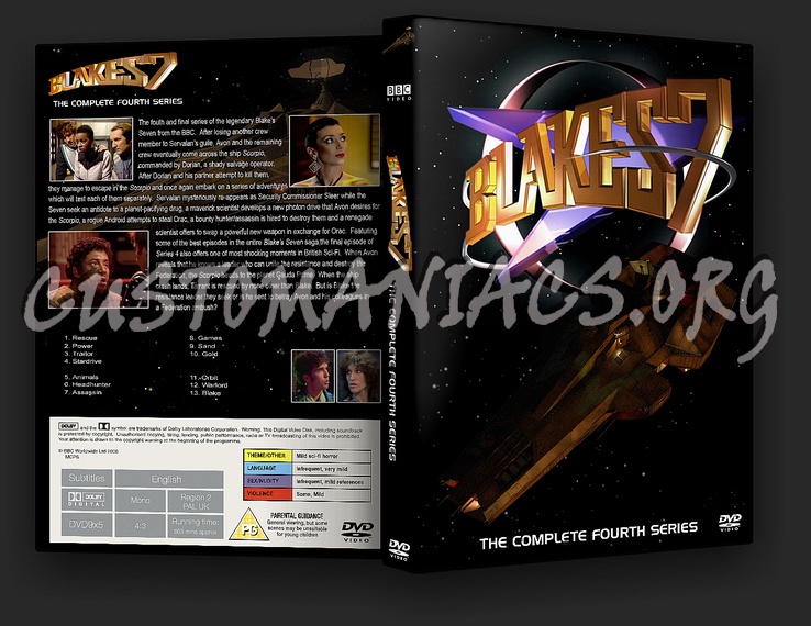 Blake's (Blakes) 7 Complete Series dvd cover