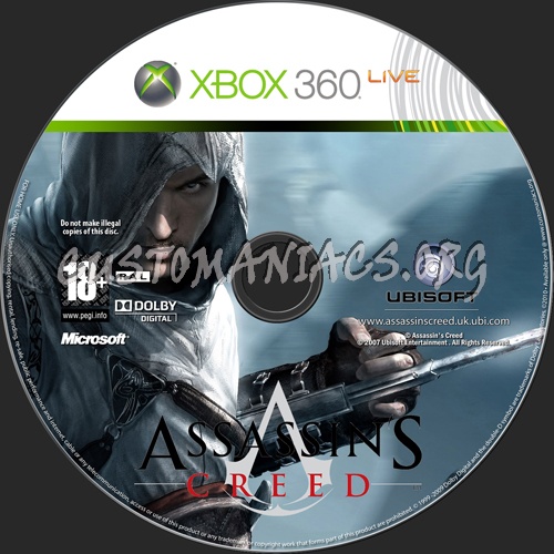 Assassins Creed dvd label