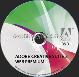 Adobe Creative Suite 3 - Web Premium dvd label