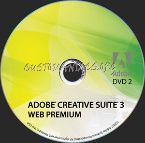 Adobe Creative Suite 3 - Web Premium dvd label