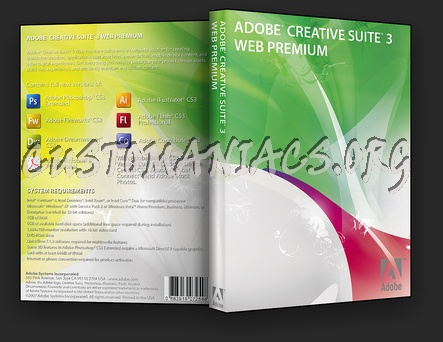 Adobe Creative Suite 3 - Web Premium dvd cover