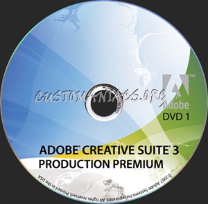 Adobe Creative Suite 3 - Production Premium dvd label
