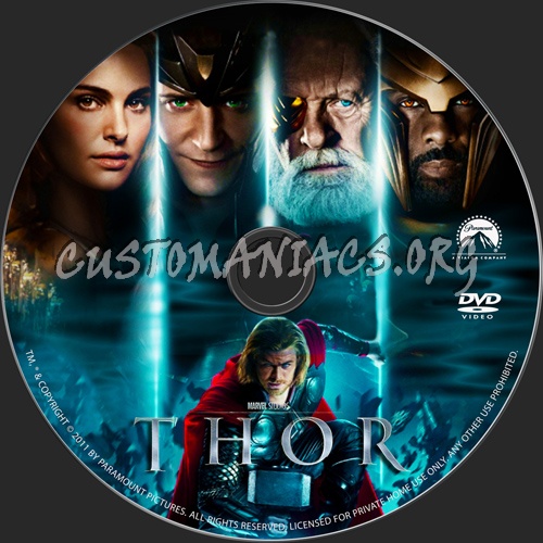 Thor dvd label