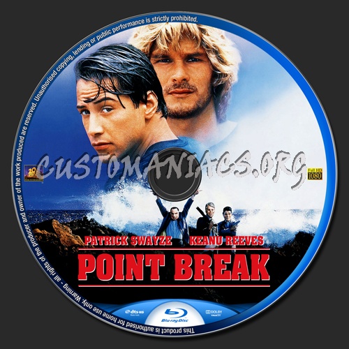 Point Break blu-ray label