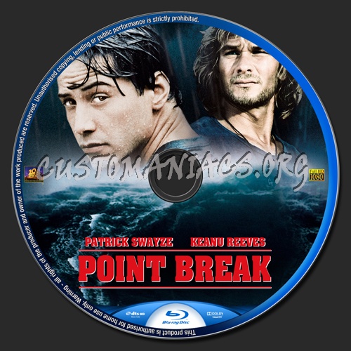 Point Break blu-ray label