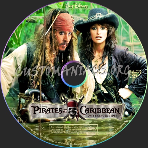 Pirates of the Caribbean: On Stranger Tides dvd label