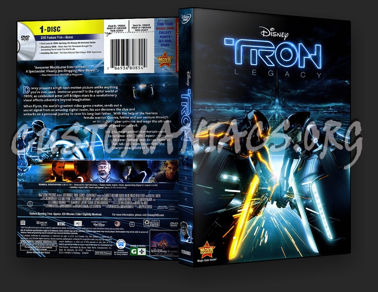 Tron: Legacy dvd cover