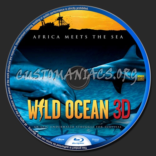 Wild Ocean 3D blu-ray label