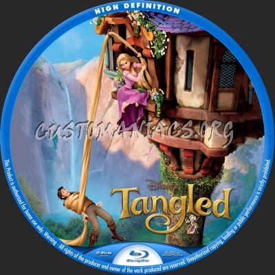 Tangled blu-ray label