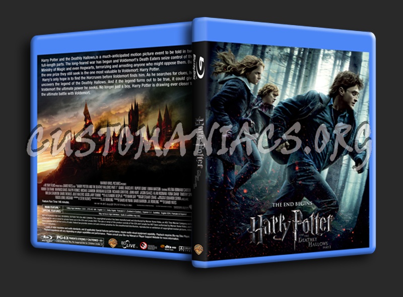 Harry Potter and the Deathly Hallows part 1 blu-ray cover