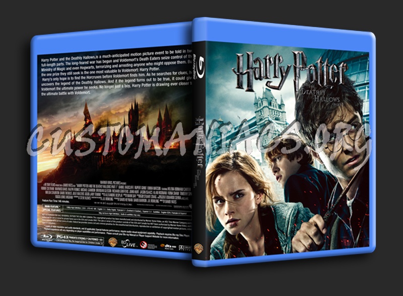 Harry Potter and the Deathly Hallows blu-ray cover