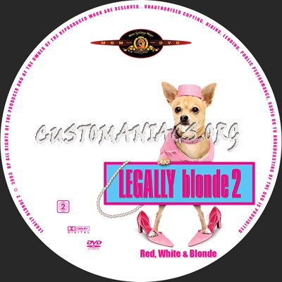 Legally Blonde 2 dvd label