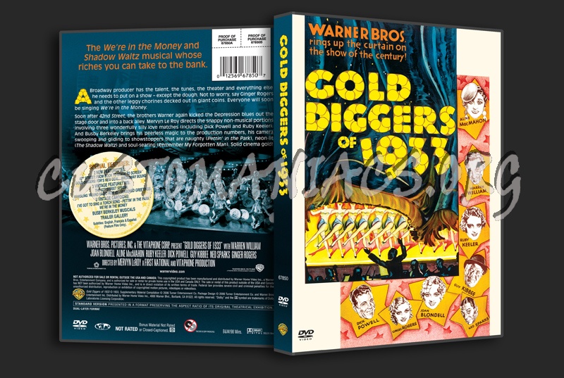 Gold Diggers of 1933 dvd cover