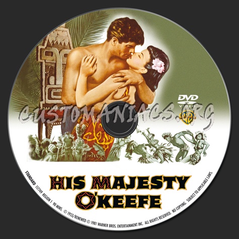 His Majesty O'Keefe dvd label