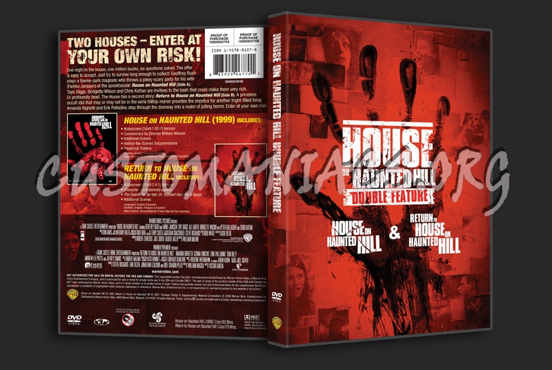 House on Haunted Hill Double Feature dvd cover