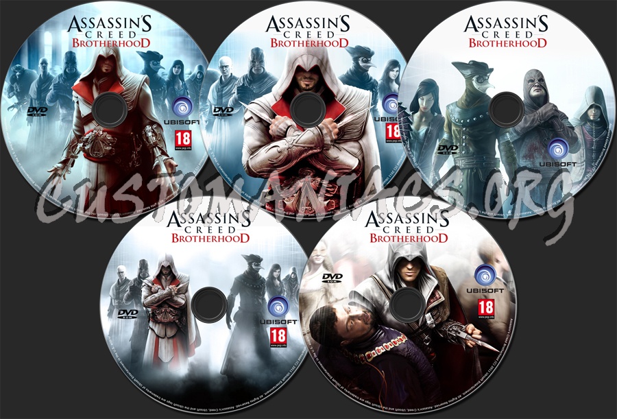 Assassin's Creed Brotherhood dvd label