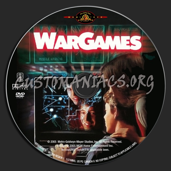 WarGames dvd label