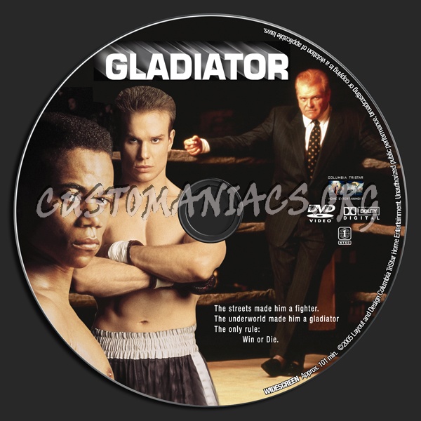 Gladiator dvd label